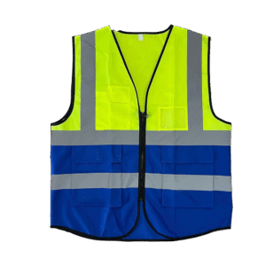 Safety vest class 2 Yellow/Blue